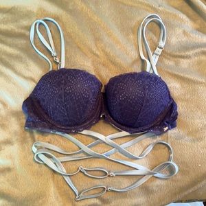 Strappy lace PINK bra